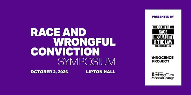 2026 Race and Wrongful Conviction Symposium